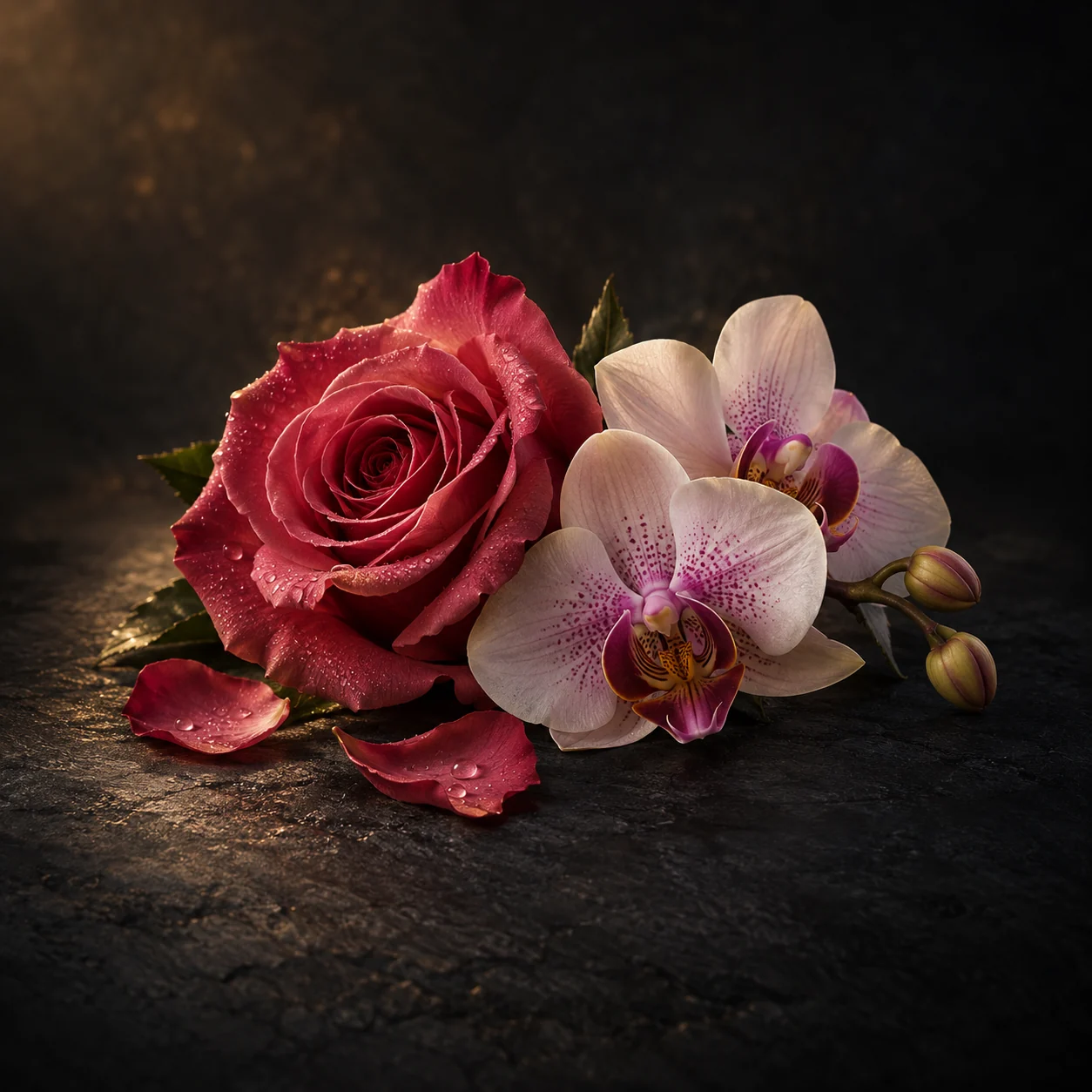 Heart fragrance notes for Haadi Desert Doux: Charming rose and delicate orchid