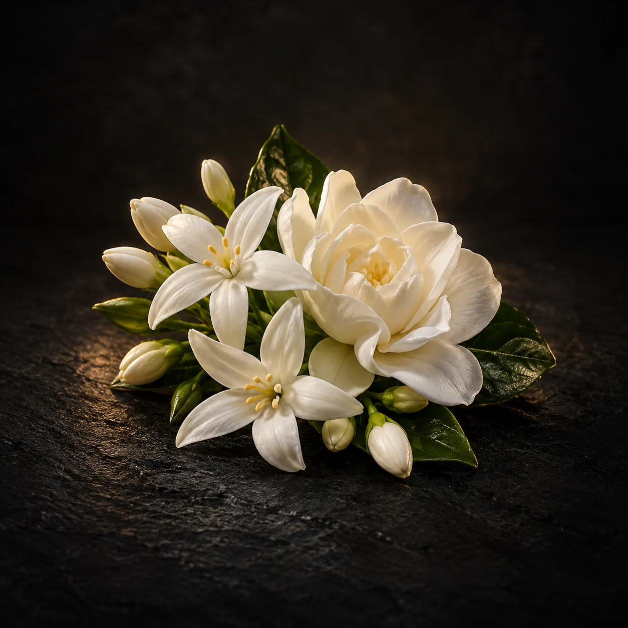 Heart fragrance notes for Haadi Elys Man: Smooth white florals and jasmine