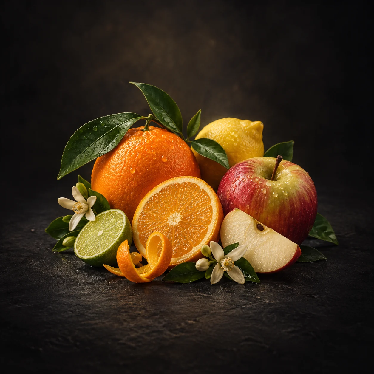 Top fragrance notes for Haadi Elys Man: Explosive citrus and crisp apple