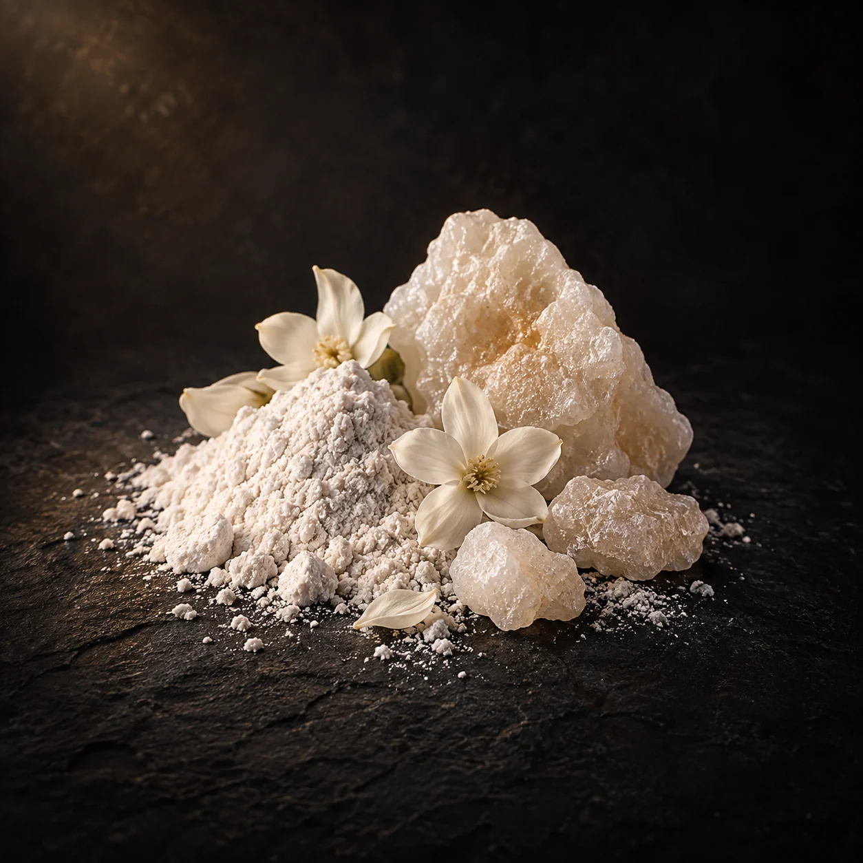 Base fragrance notes for Haadi Lake Dews: Clean powdery notes and white musk