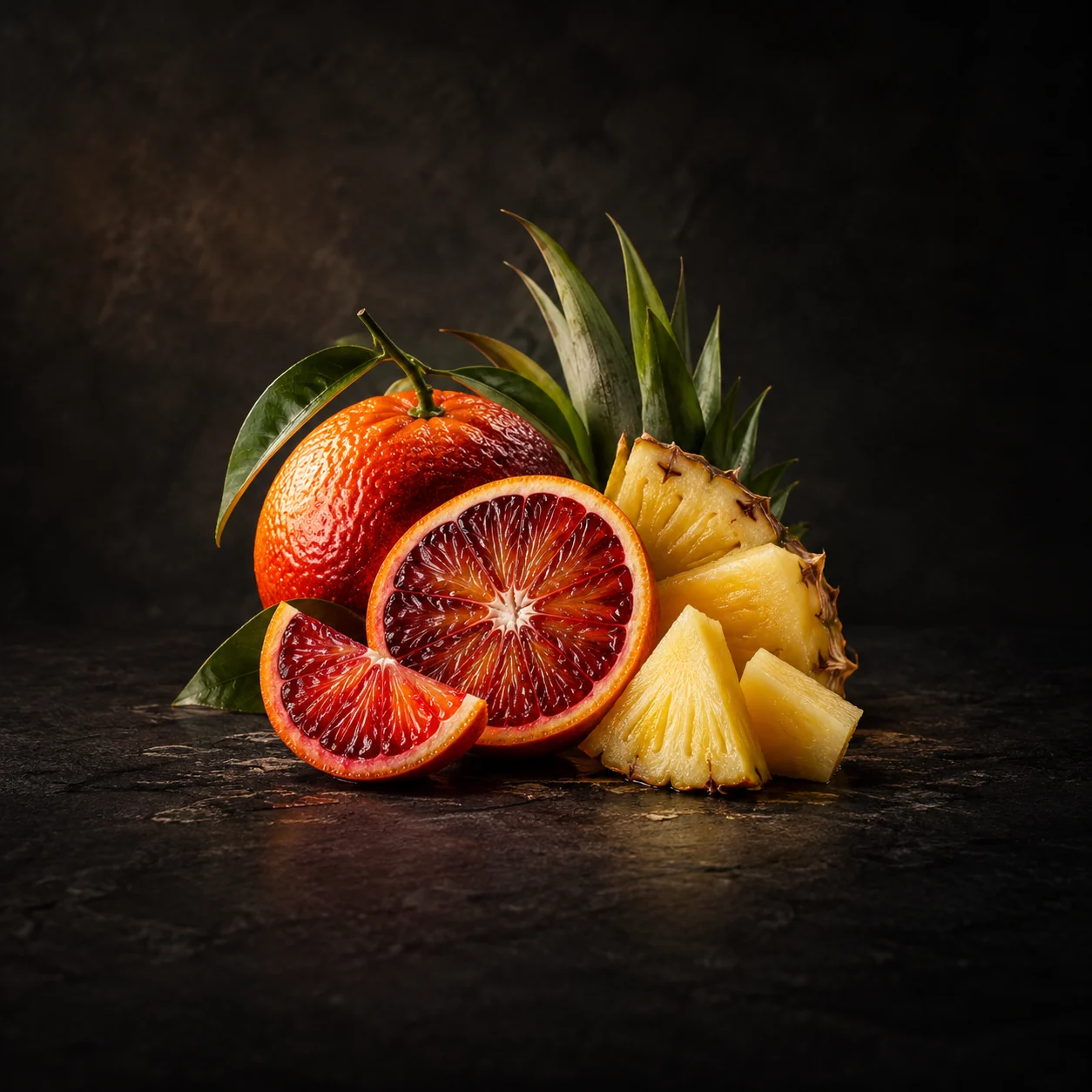 Top fragrance notes for Haadi Layal Aureum: Blood mandarin and sweet pineapple