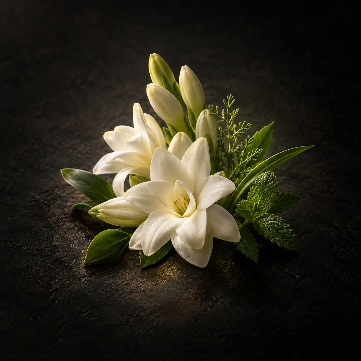 Heart fragrance notes for Haadi Meltom Sport: Tuberose and aromatic green notes
