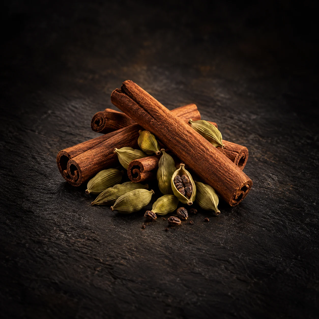 Heart fragrance notes for Haadi The Brave: Rich cinnamon and cardamom
