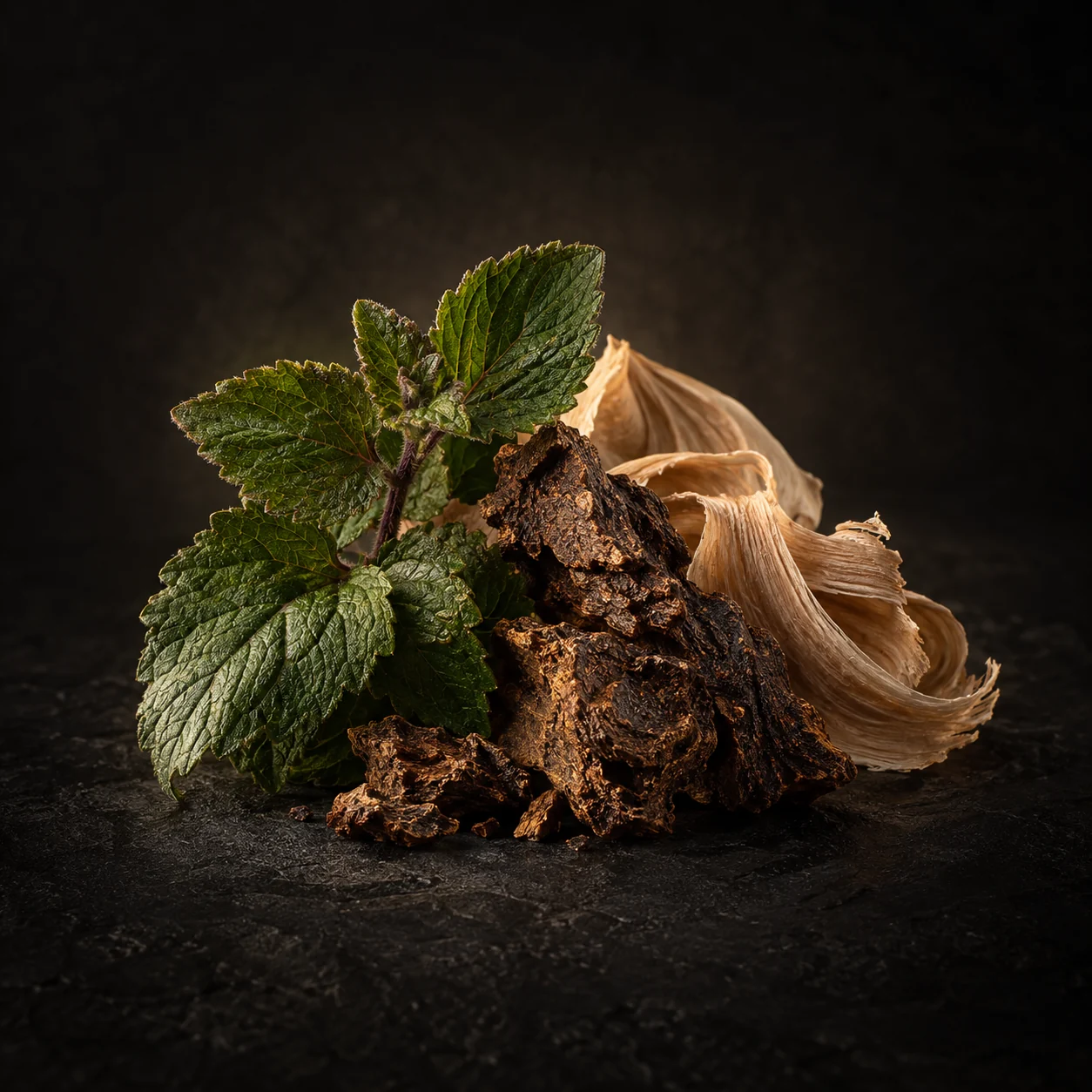 Heart fragrance notes for Haadi The Lost Galleon: Earthy patchouli and soft cashmeran