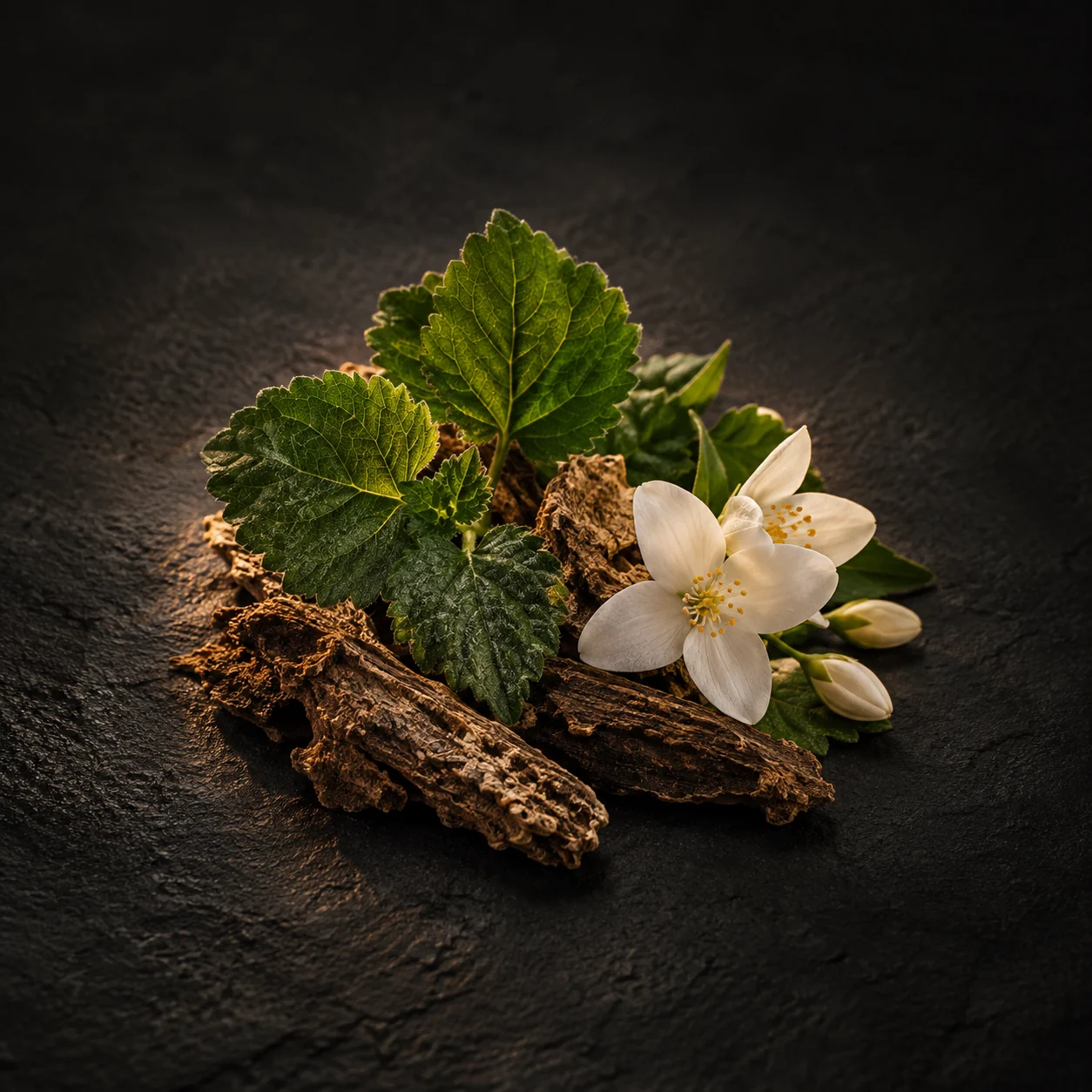Base fragrance notes for Haadi The Queen of Nayra: Earthy patchouli and soft floral warmth