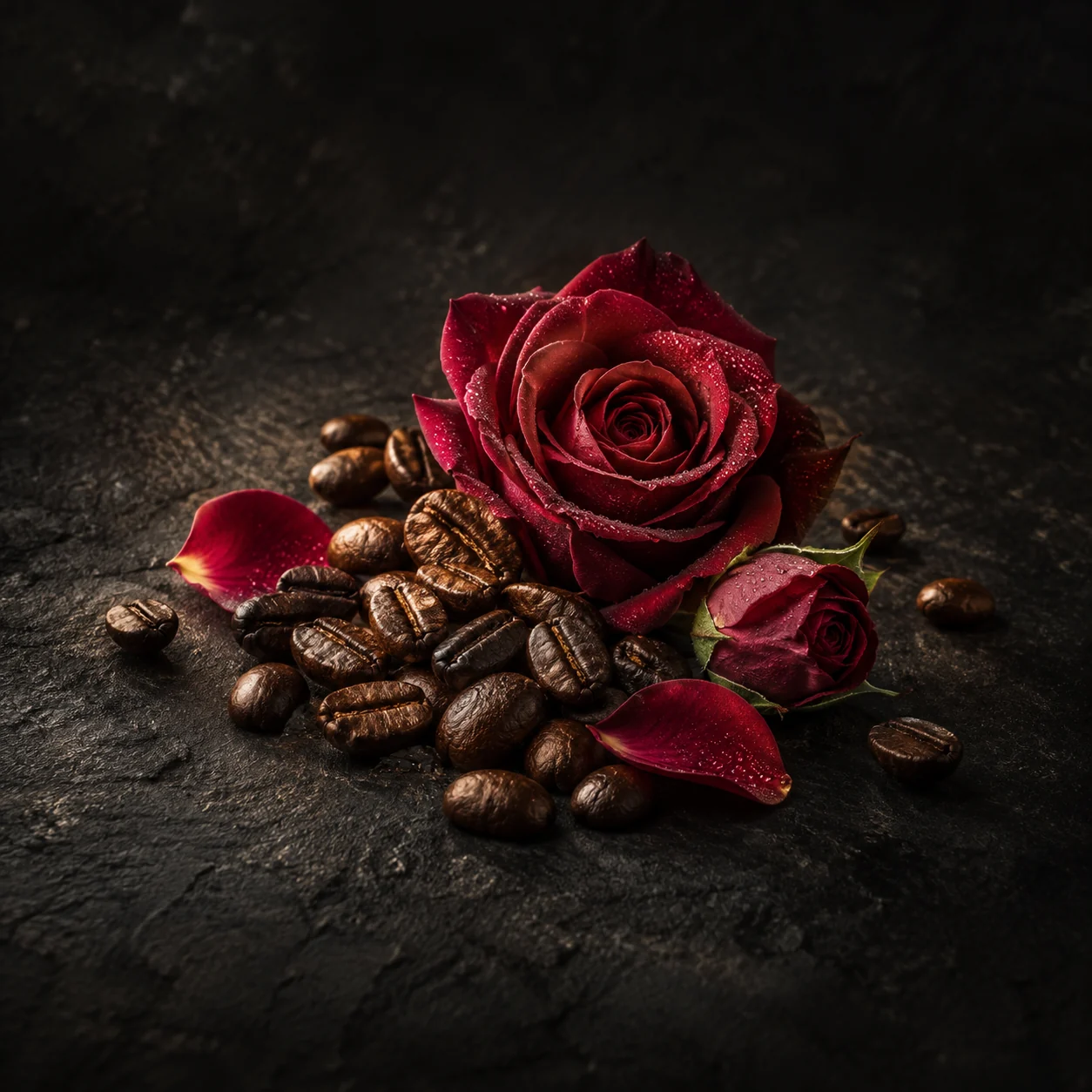 Heart fragrance notes for Haadi The Red Velvet Cafe: Roasted coffee and rose
