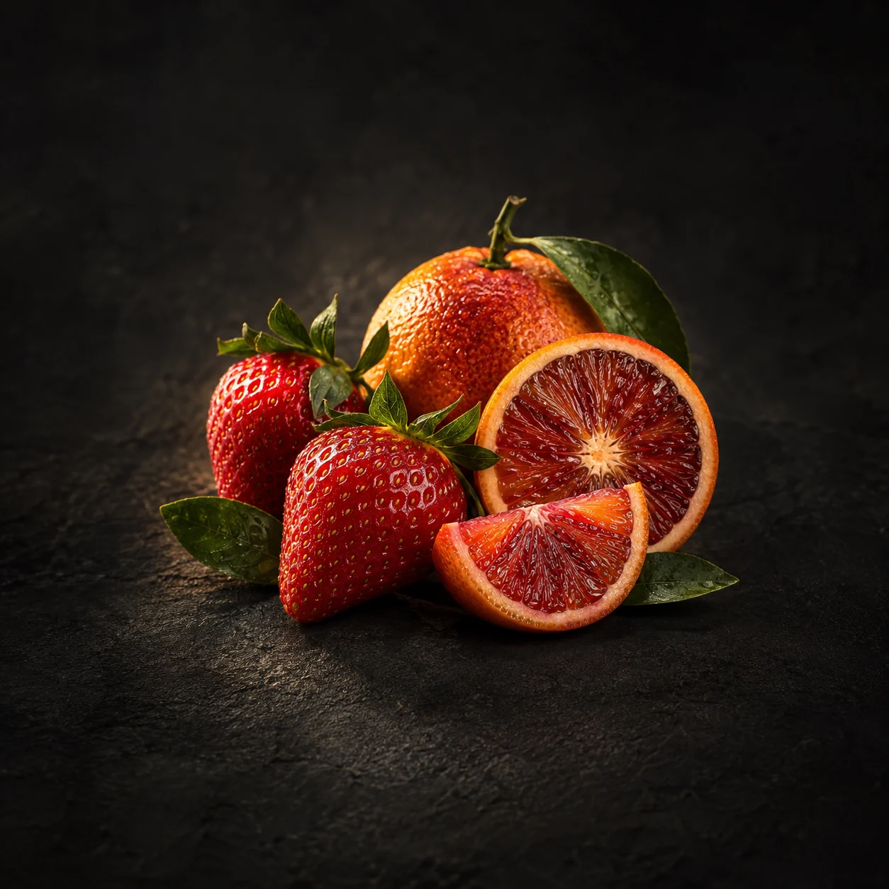 Top fragrance notes for Haadi The Red Velvet Cafe: Strawberry and blood mandarin