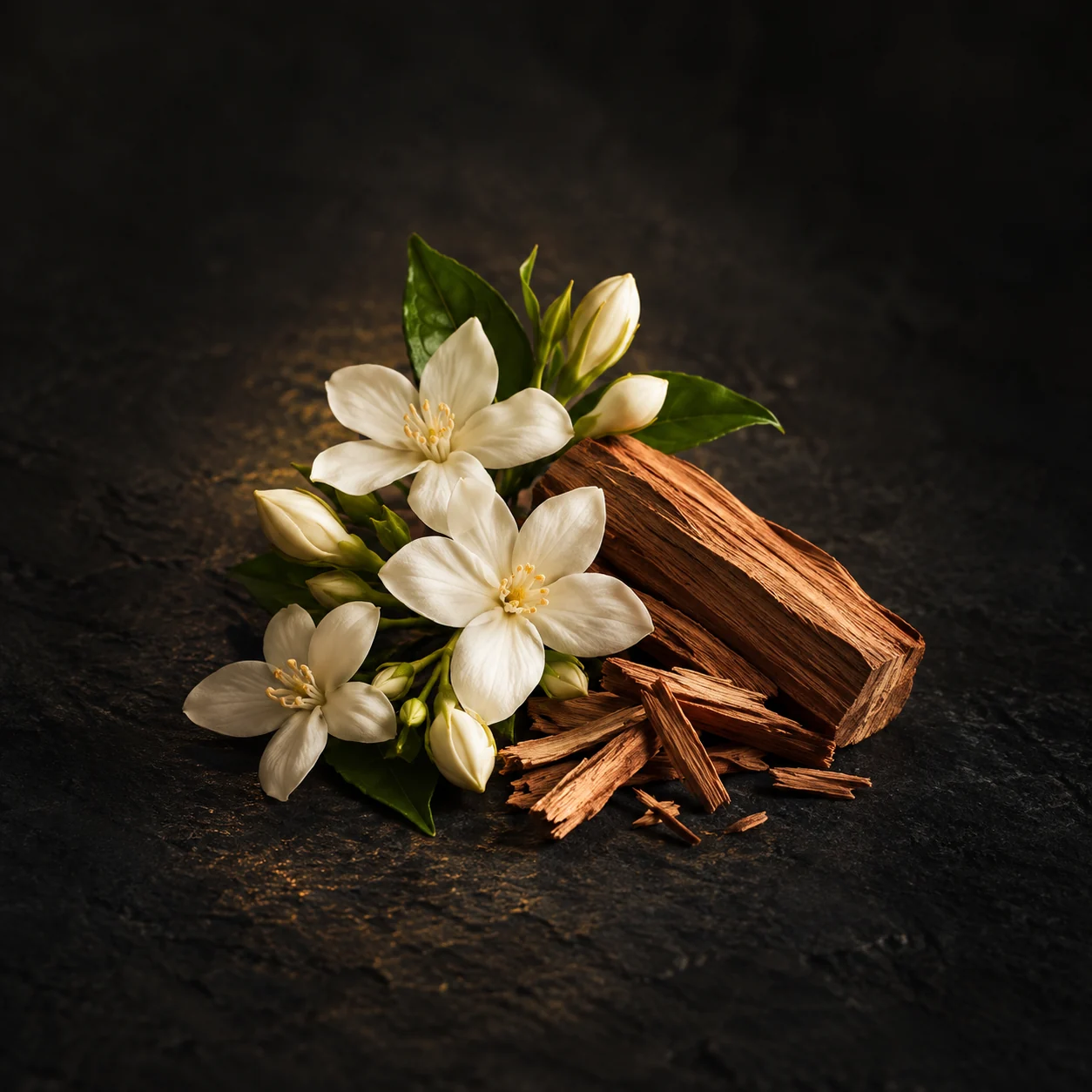 Heart fragrance notes for Haadi ZedVur Black: Jasmine and warm sandalwood