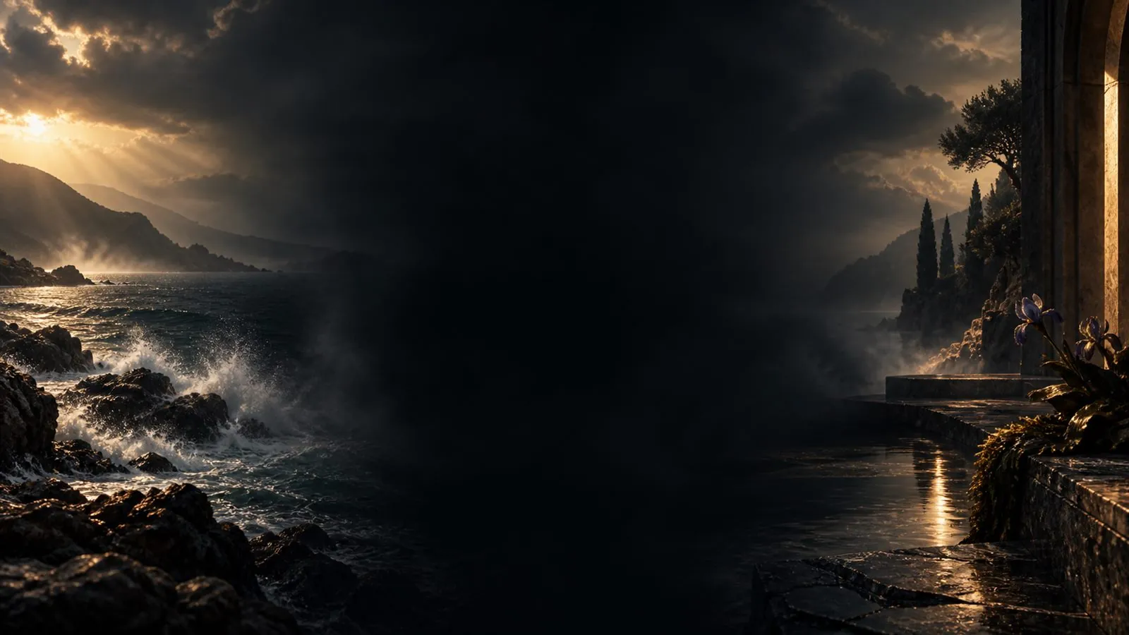 Atmospheric fragrance story artwork for Haadi Offshore Paris Wood