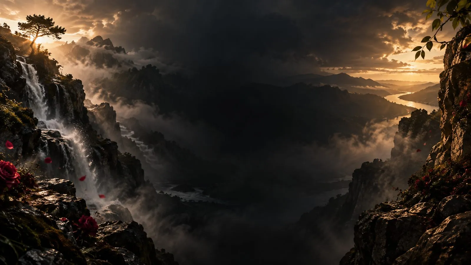 Atmospheric fragrance story artwork for Haadi Solace Gorge