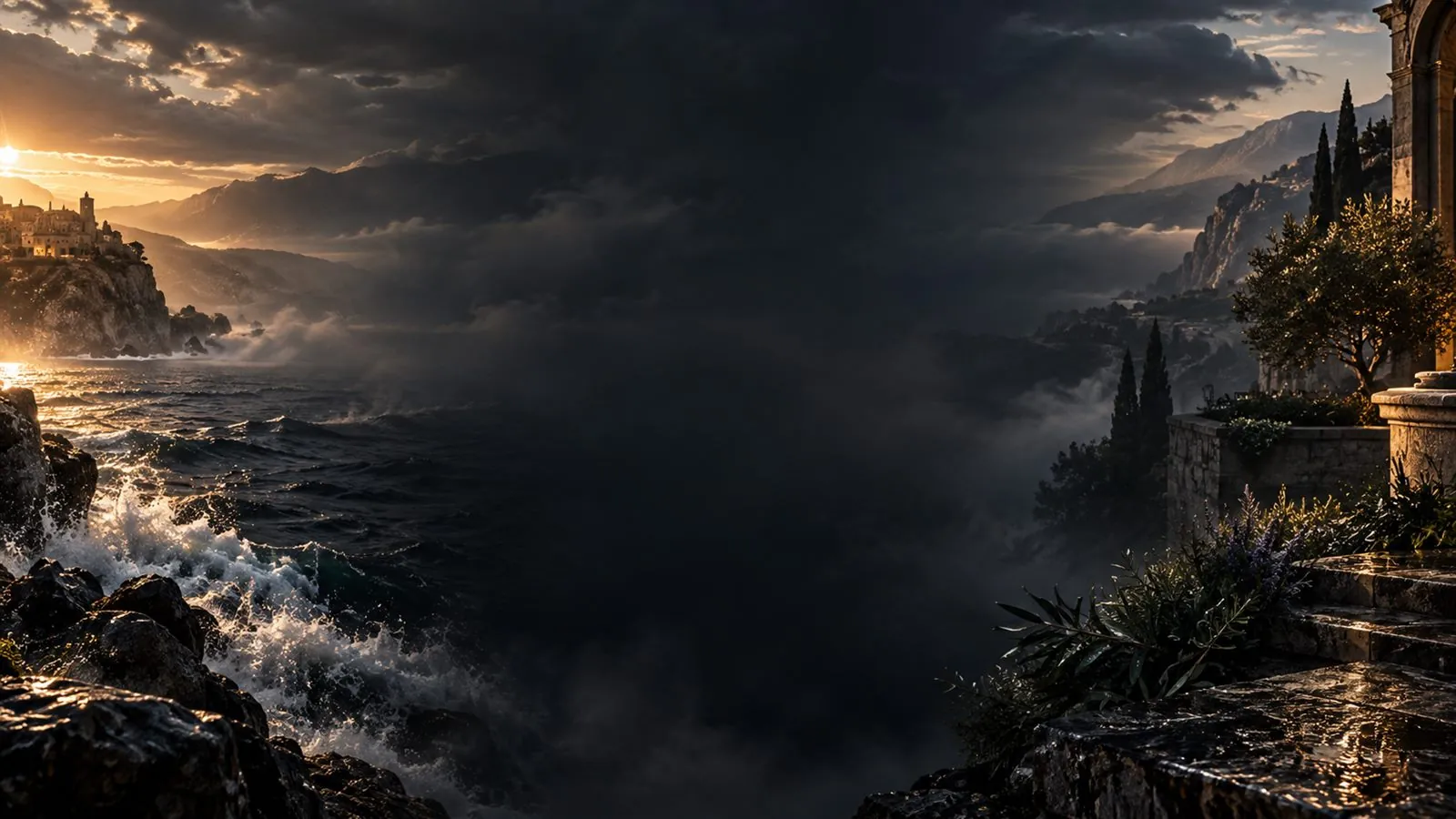 Atmospheric fragrance story artwork for Haadi ZedVur Black