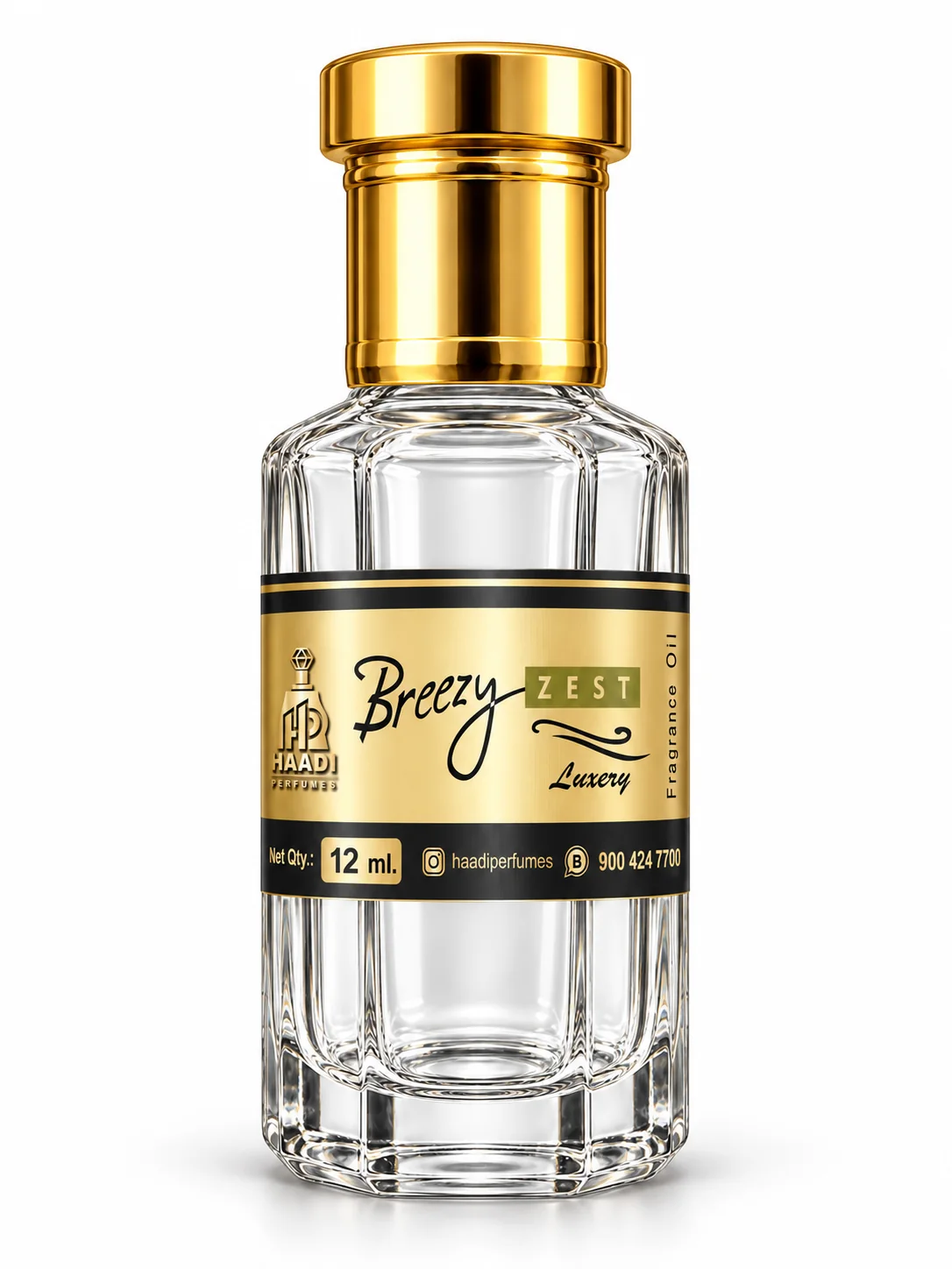 Haadi Breezy Zest 12 ml attar bottle 12ml