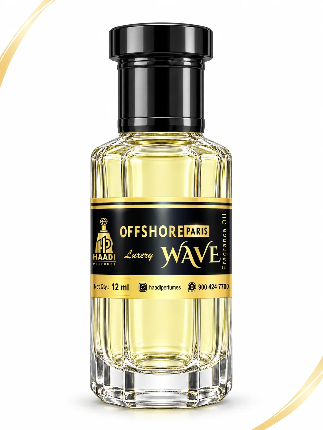 Haadi Offshore Paris Wave 12 ml attar bottle 12ml