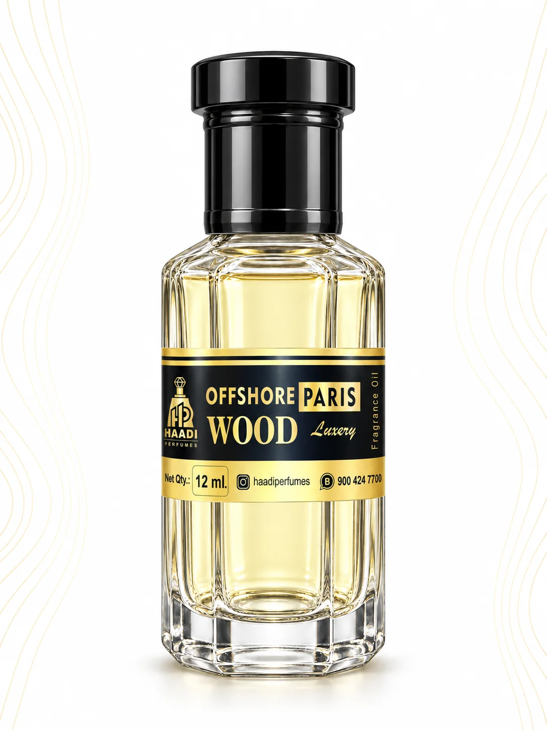 Haadi Offshore Paris Wood 12 ml attar bottle 12ml