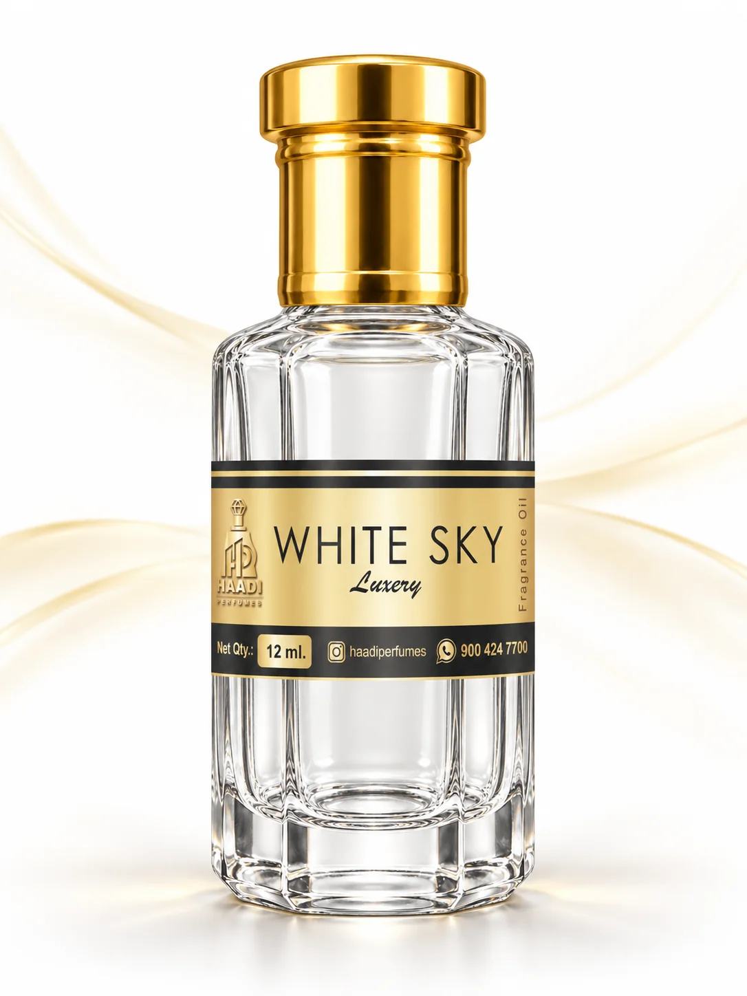 Haadi White Sky 12 ml attar bottle 12ml