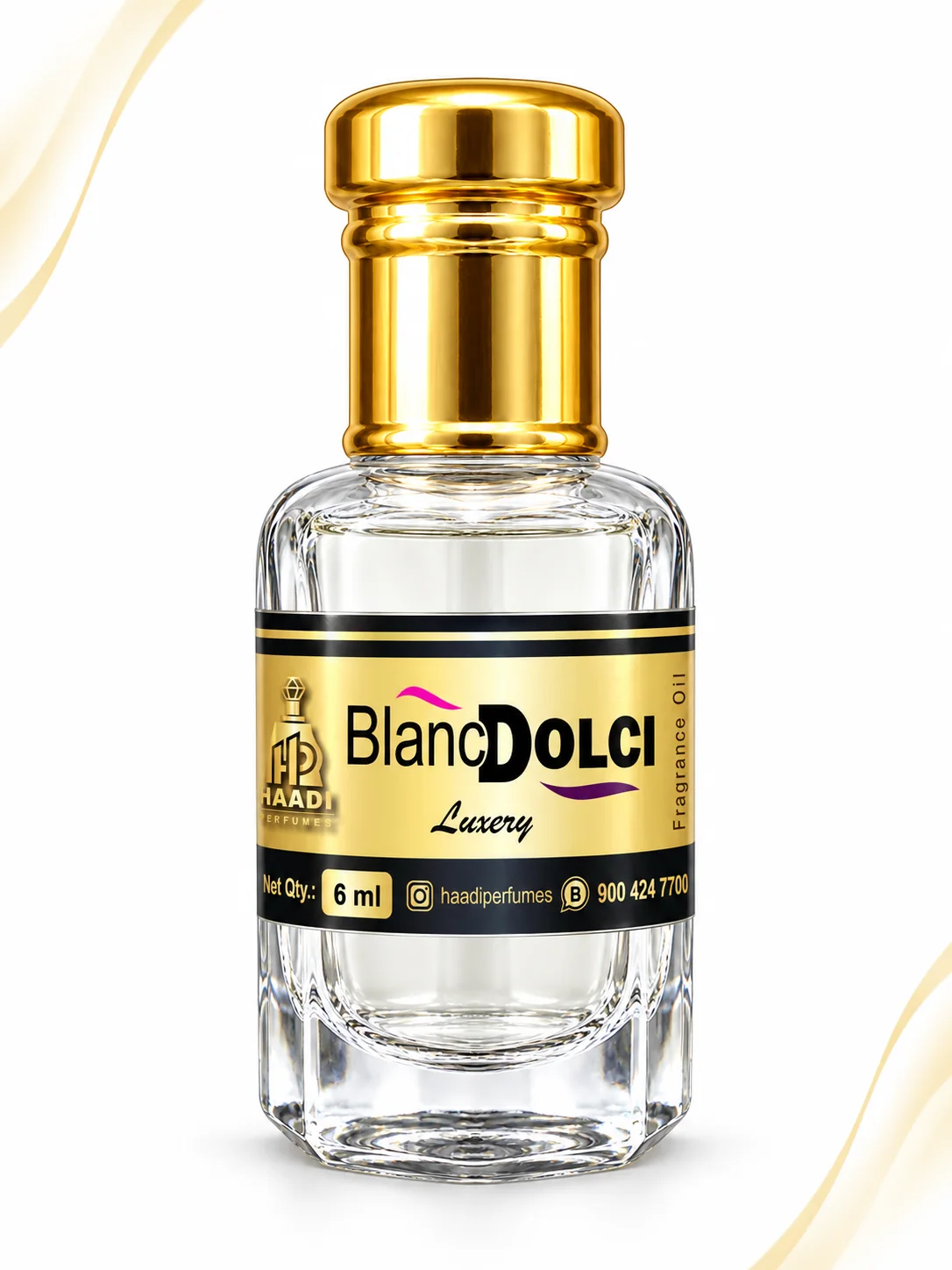 Haadi Blanc Dolci 6 ml attar bottle