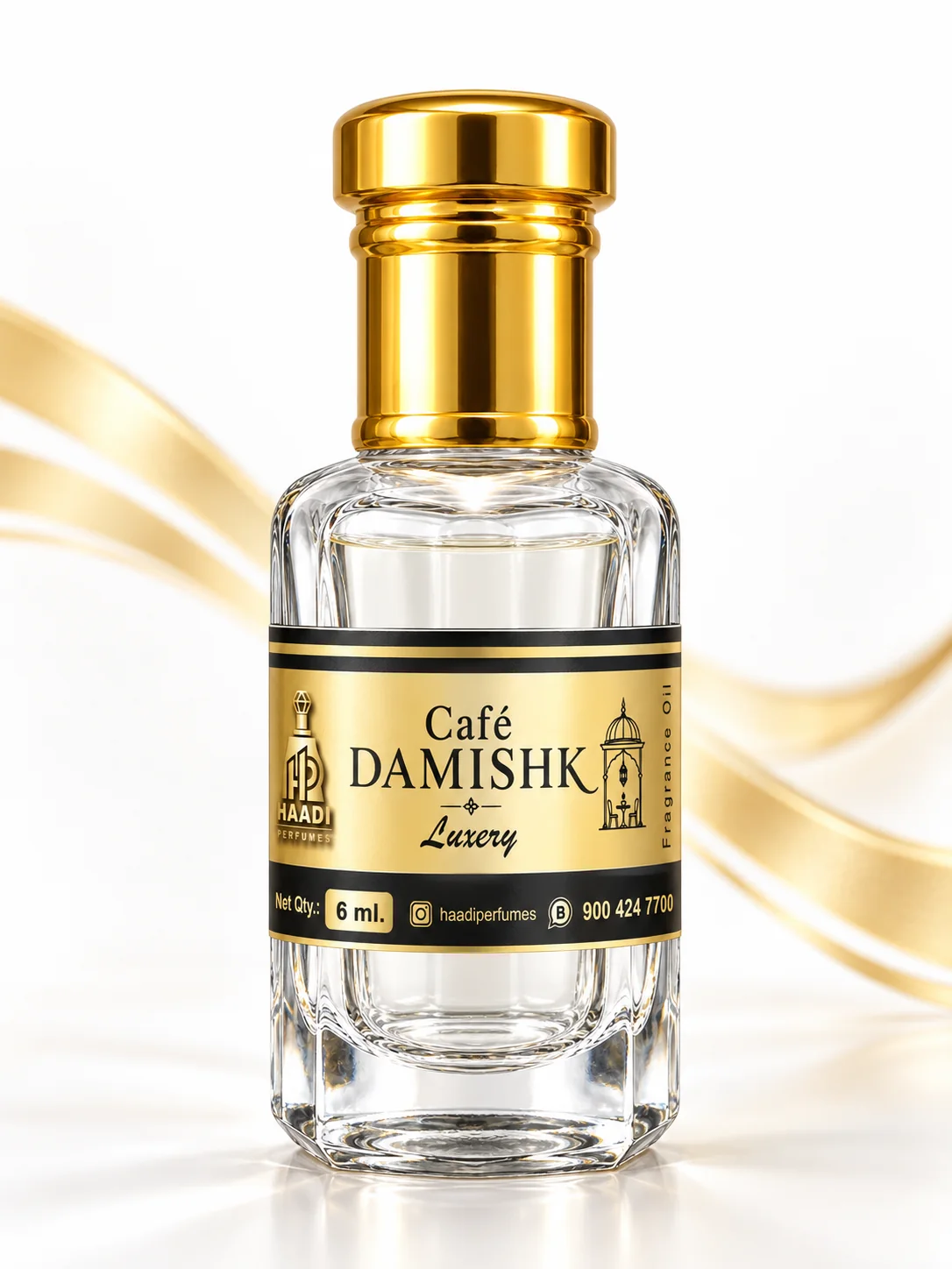 Haadi Cafe Damishk 6 ml attar bottle