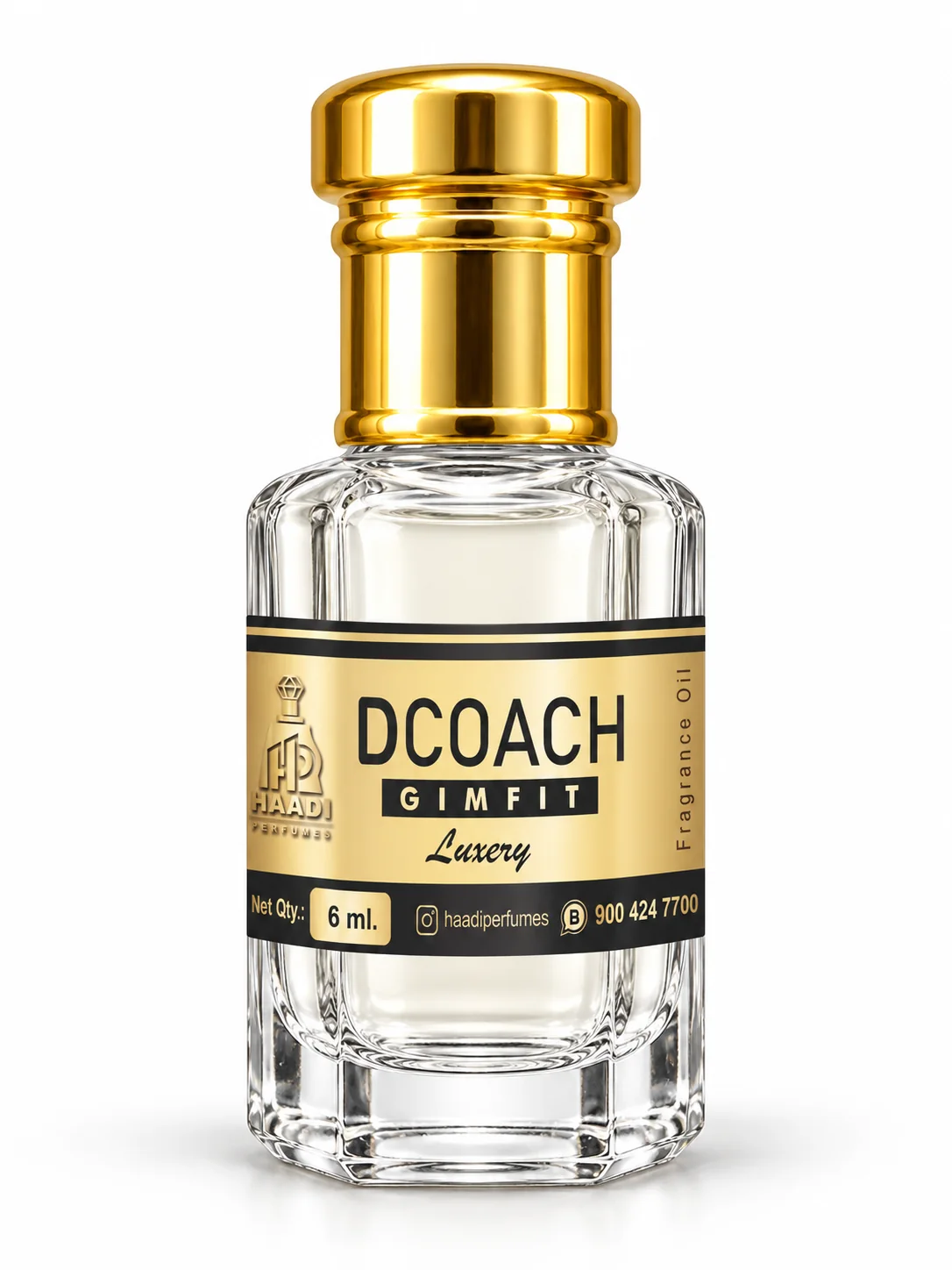 Haadi DCoach Gimfit 6 ml attar bottle