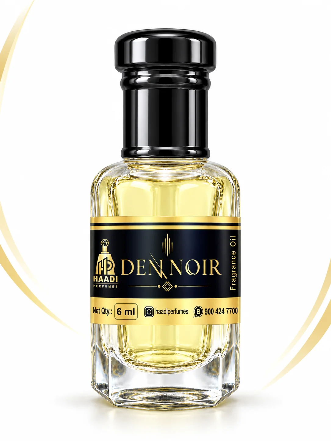 Haadi Den Noir 6 ml attar bottle