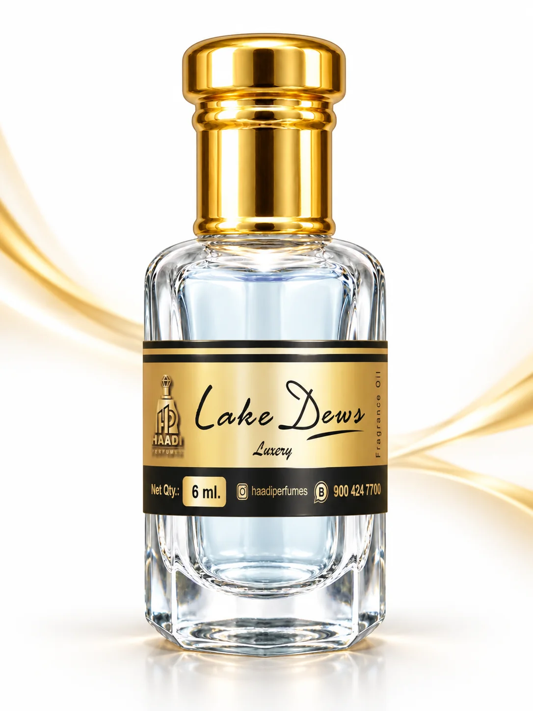 Haadi Lake Dews 6 ml attar bottle