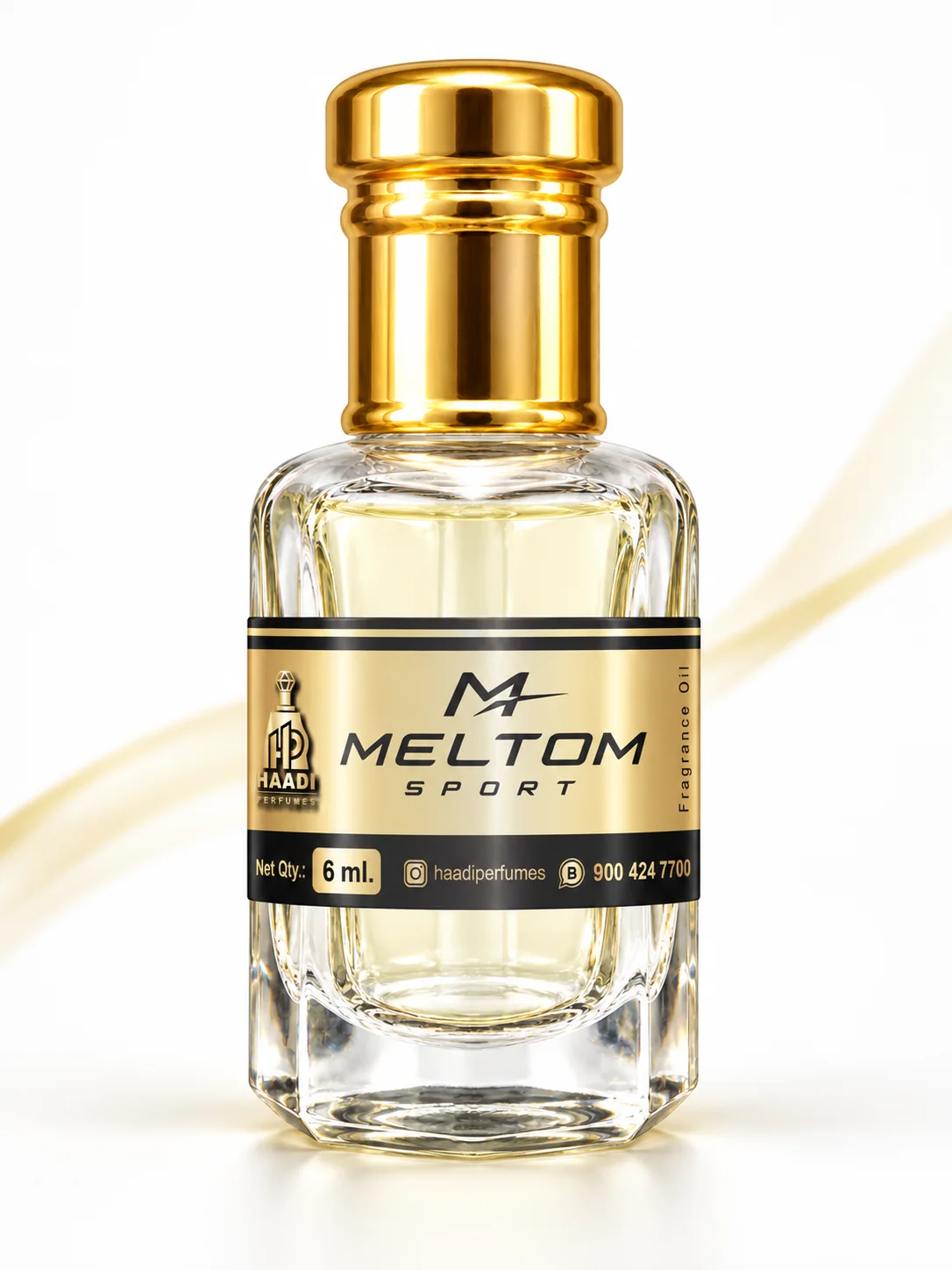 Haadi Meltom Sport 6 ml attar bottle