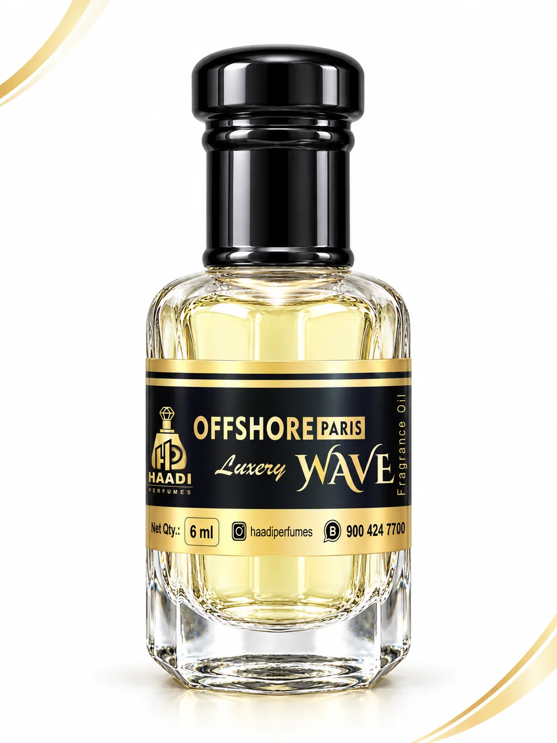 Haadi Offshore Paris Wave 6 ml attar bottle