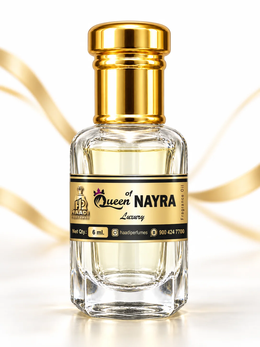Haadi The Queen of Nayra 6 ml attar bottle