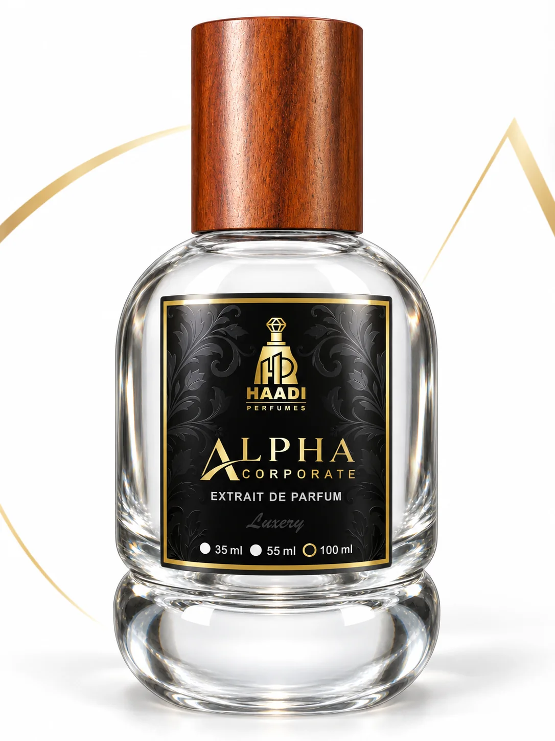 Haadi The Alpha Corporate 100 ml extrait de parfum bottle