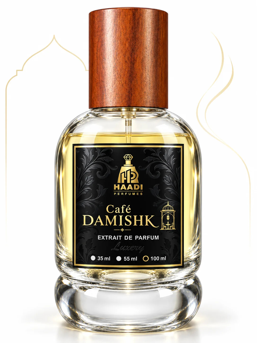 Haadi Cafe Damishk 100 ml extrait de parfum bottle