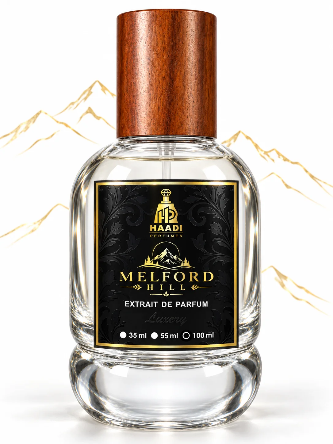 Haadi Melford Hill 100 ml extrait de parfum bottle