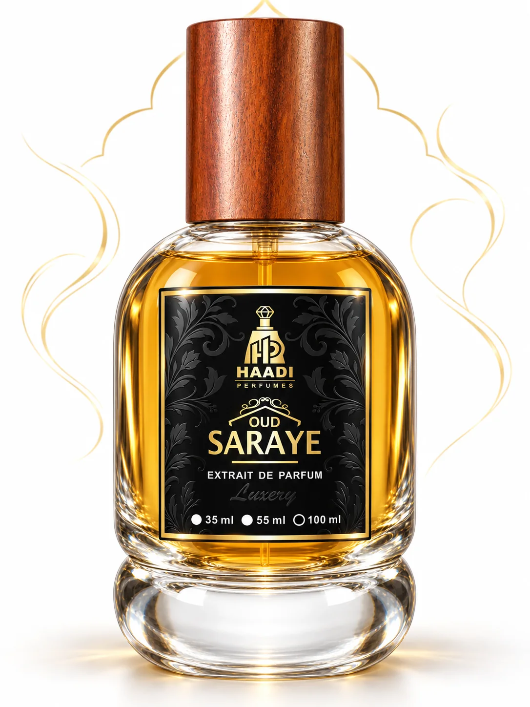 Haadi Oud Saraye 100 ml extrait de parfum bottle