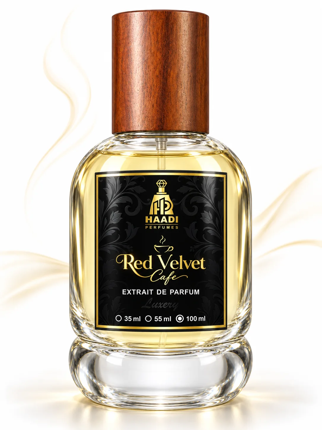 Haadi The Red Velvet Cafe 100 ml extrait de parfum bottle