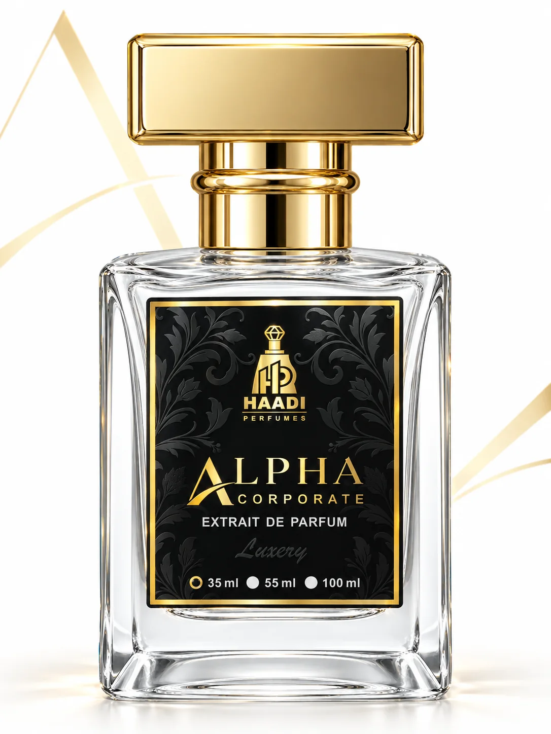 Haadi The Alpha Corporate 35 ml extrait de parfum bottle