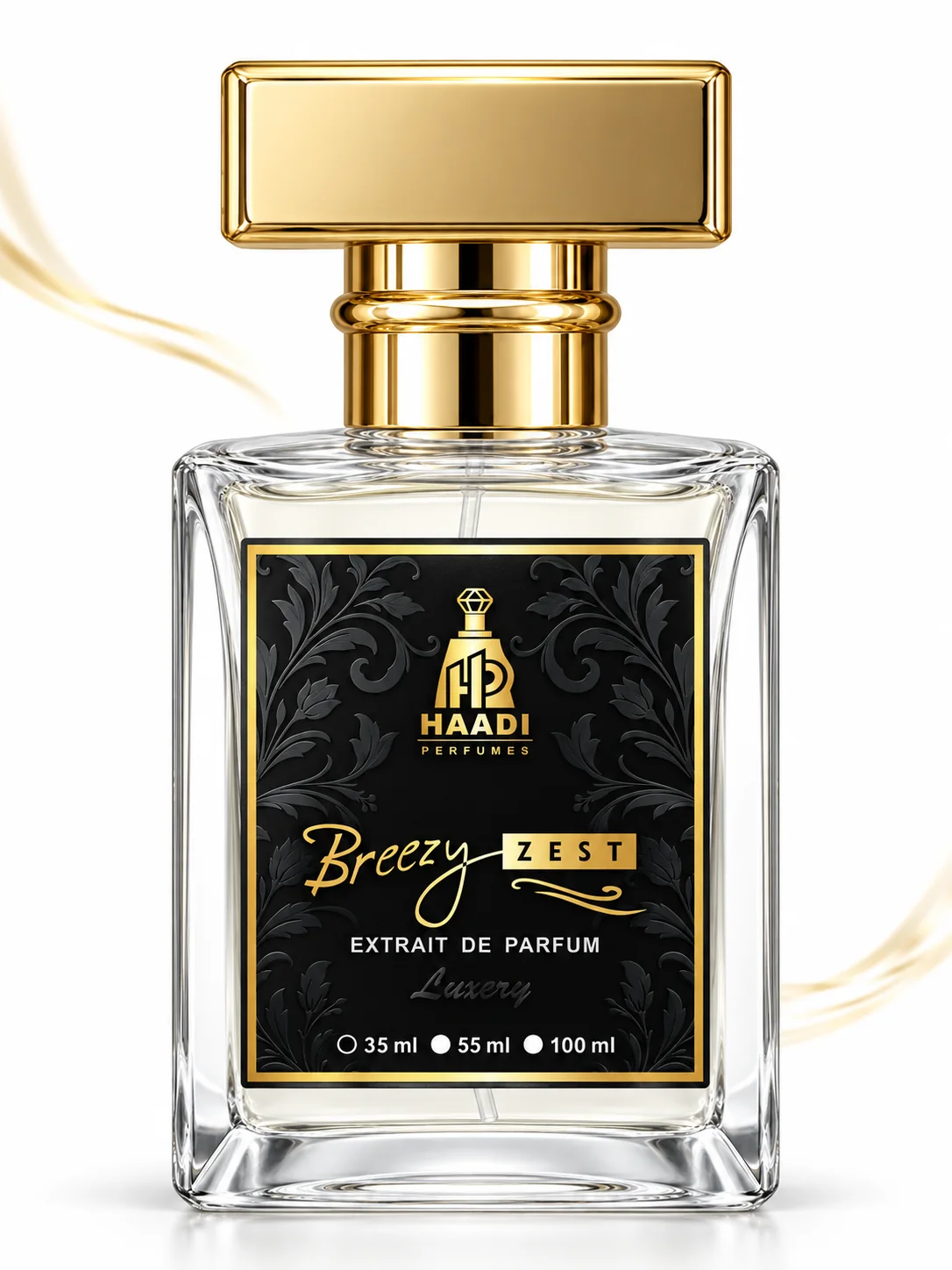 Haadi Breezy Zest 35 ml extrait de parfum bottle