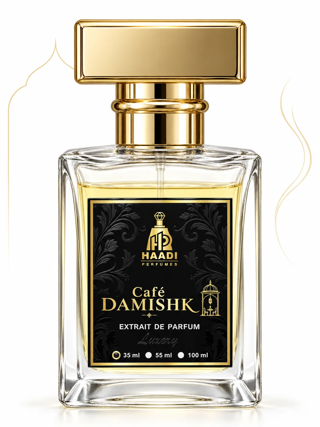 Haadi Cafe Damishk 35 ml extrait de parfum bottle