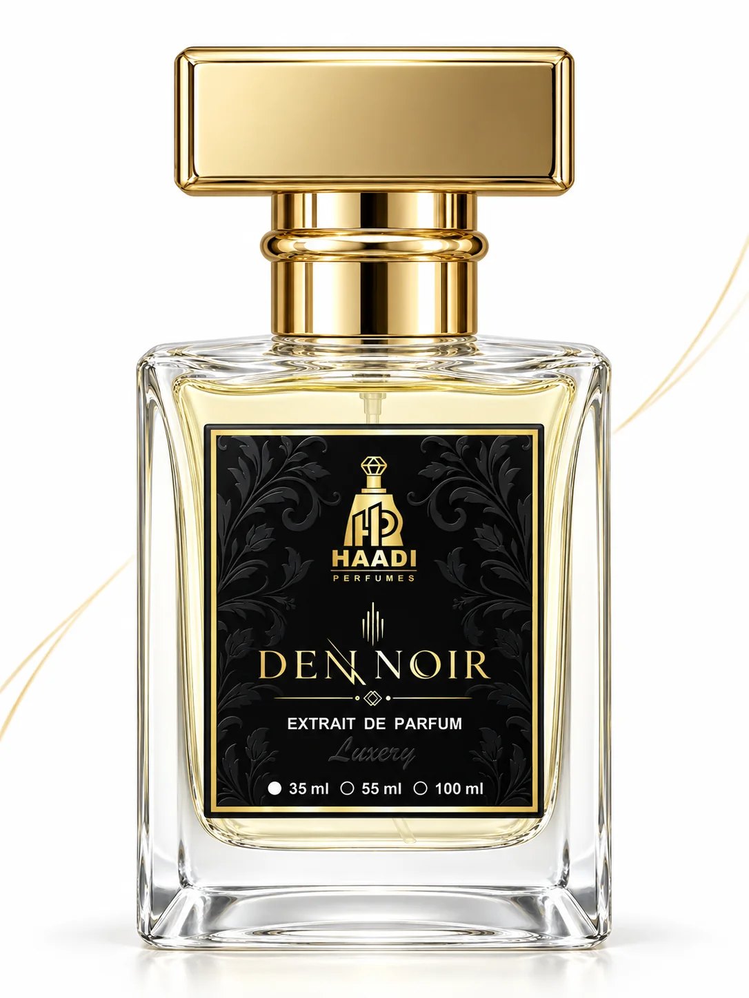 Haadi Den Noir 35 ml extrait de parfum bottle