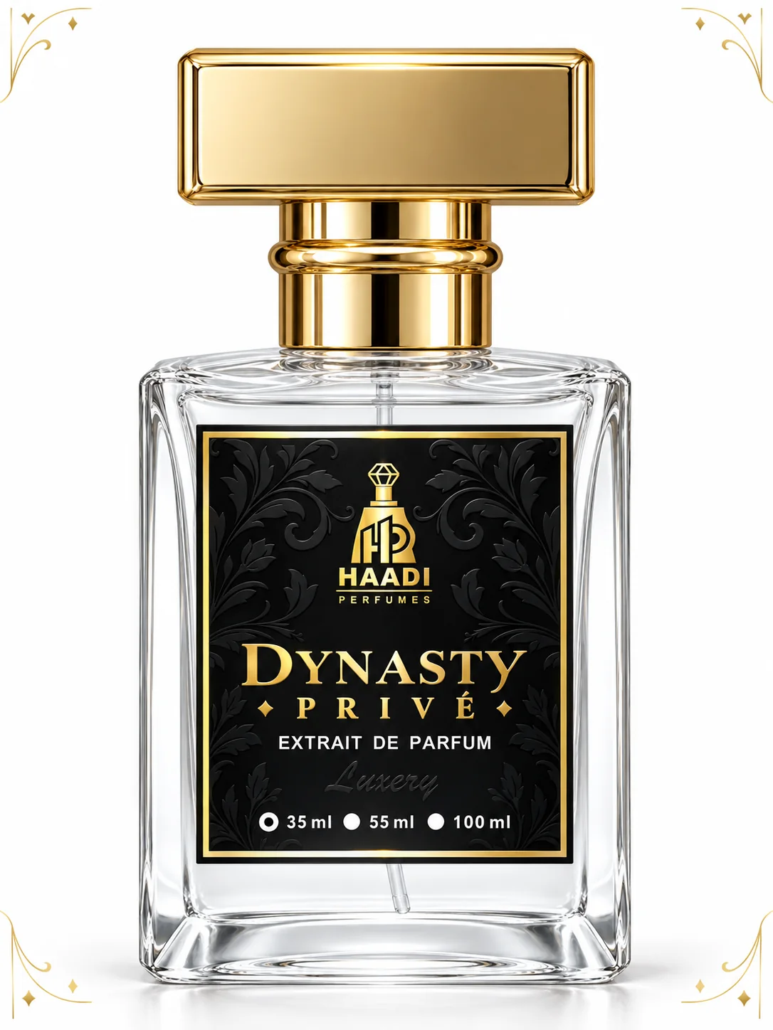 Haadi Dynasty Prive 35 ml extrait de parfum bottle