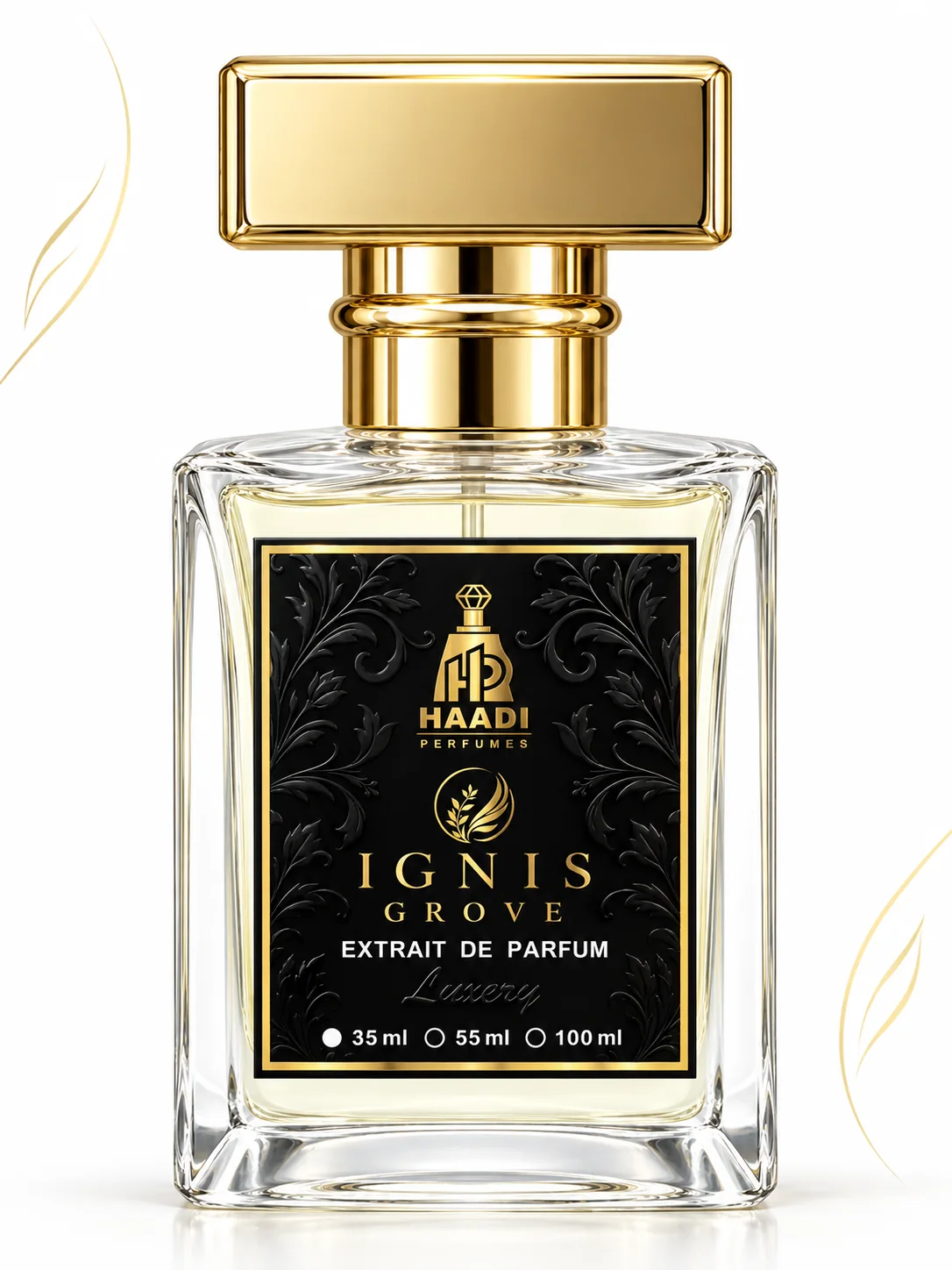 Haadi Ignis Grove 35 ml extrait de parfum bottle