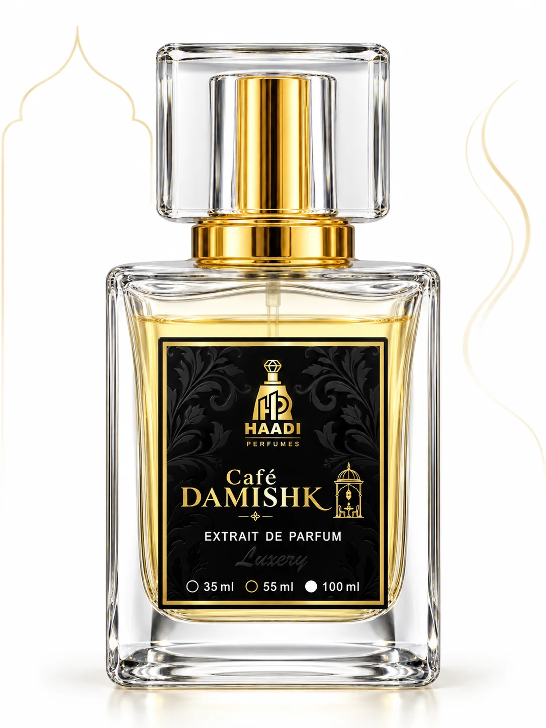 Haadi Cafe Damishk 55 ml extrait de parfum bottle