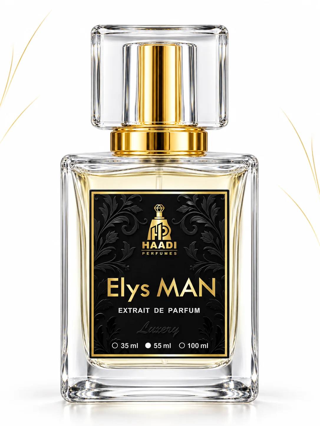 Haadi Elys Man 55 ml extrait de parfum bottle