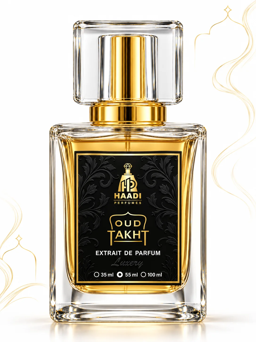 Haadi Oud Takht 55 ml extrait de parfum bottle