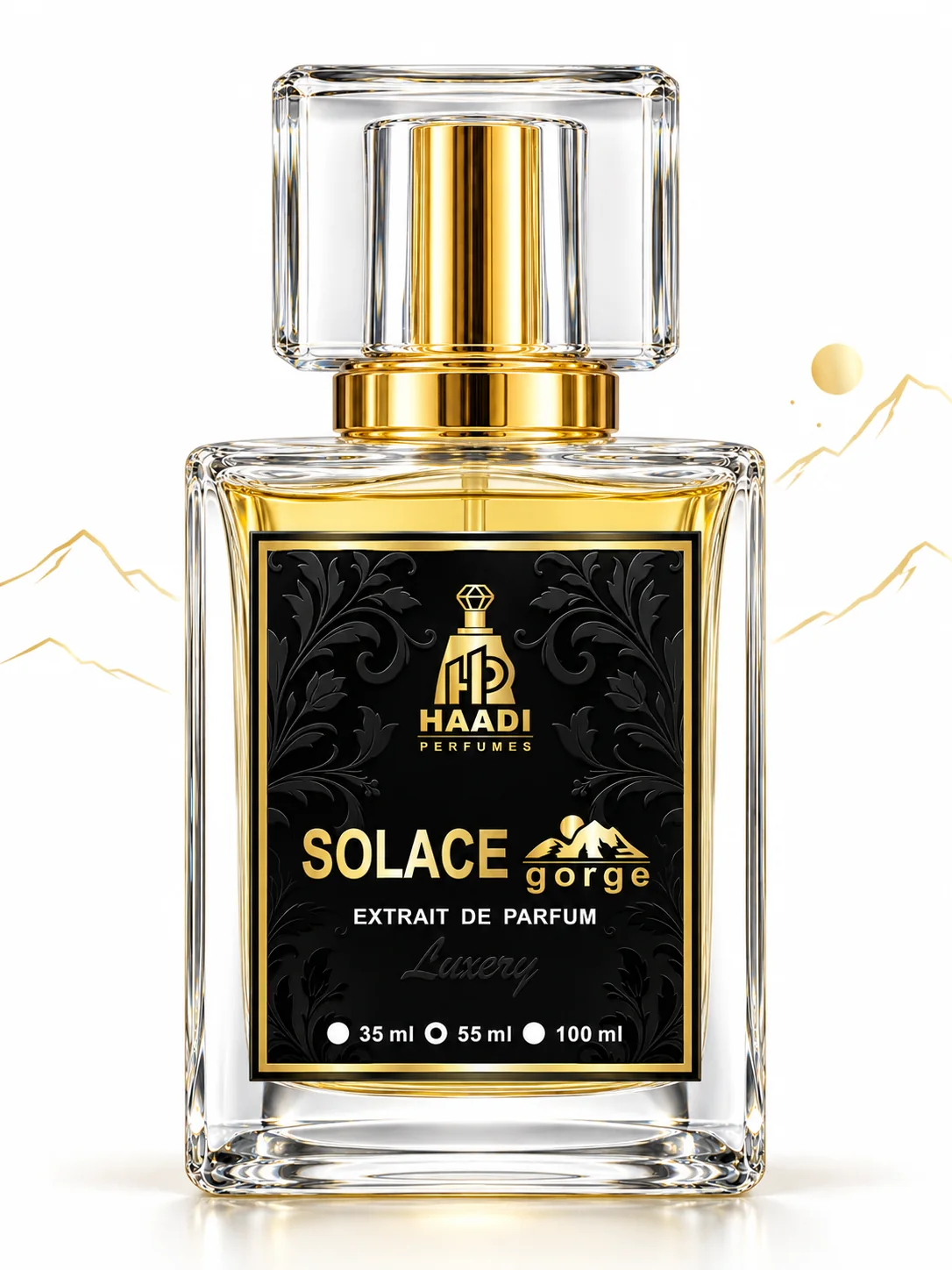 Haadi Solace Gorge 55 ml extrait de parfum bottle