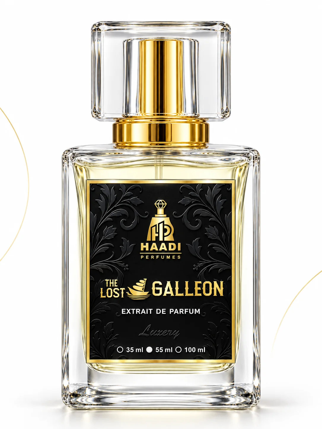 Haadi The Lost Galleon 55 ml extrait de parfum bottle